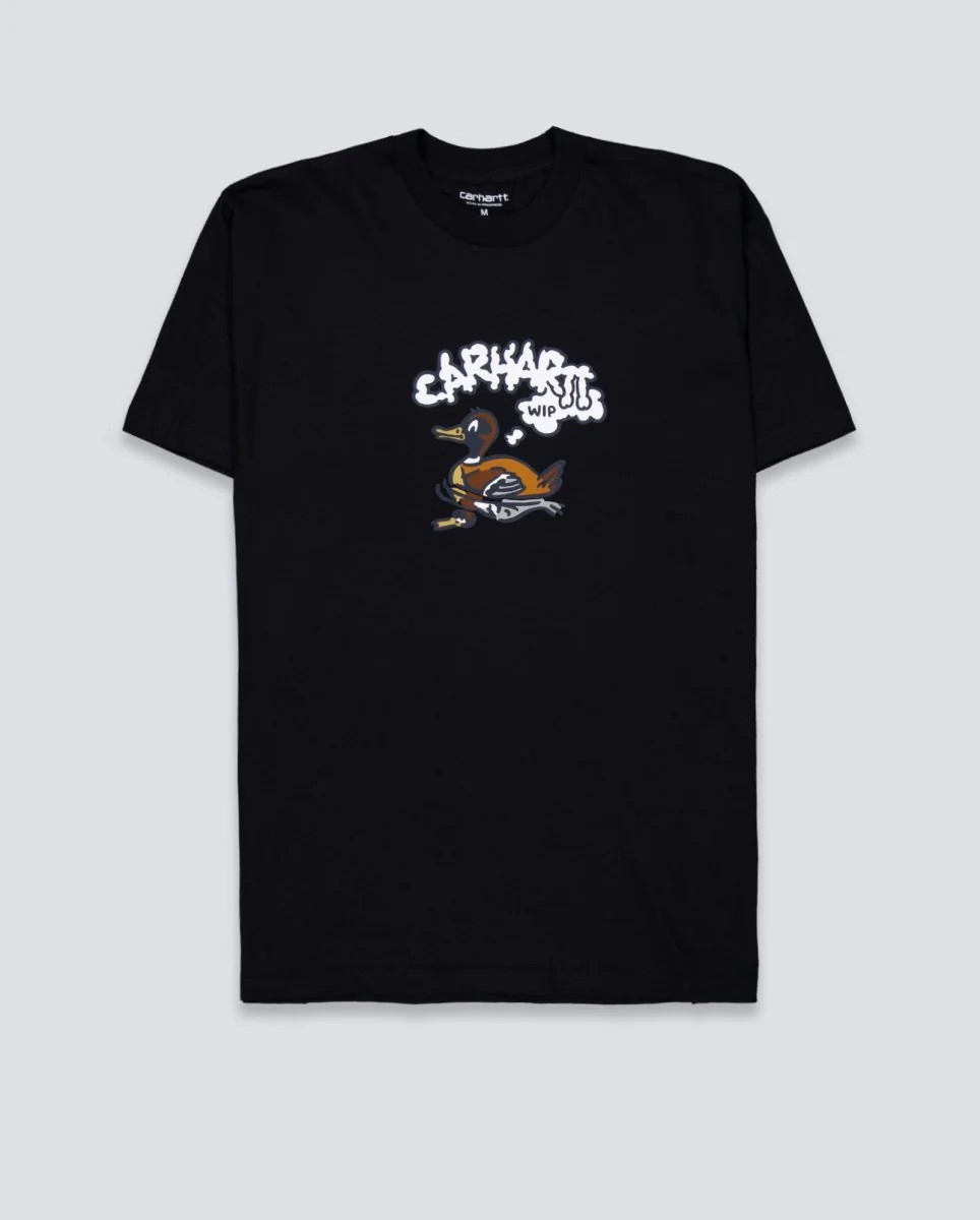 Camiseta Carhartt WIP S/S Duck Duck Negra Unisex
