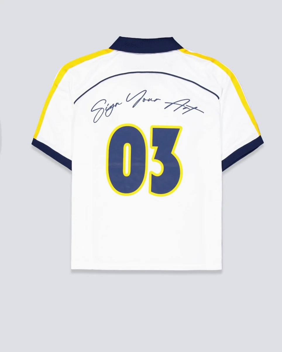 Camiseta Coolway Goalway Blanco Unisex - Image 3