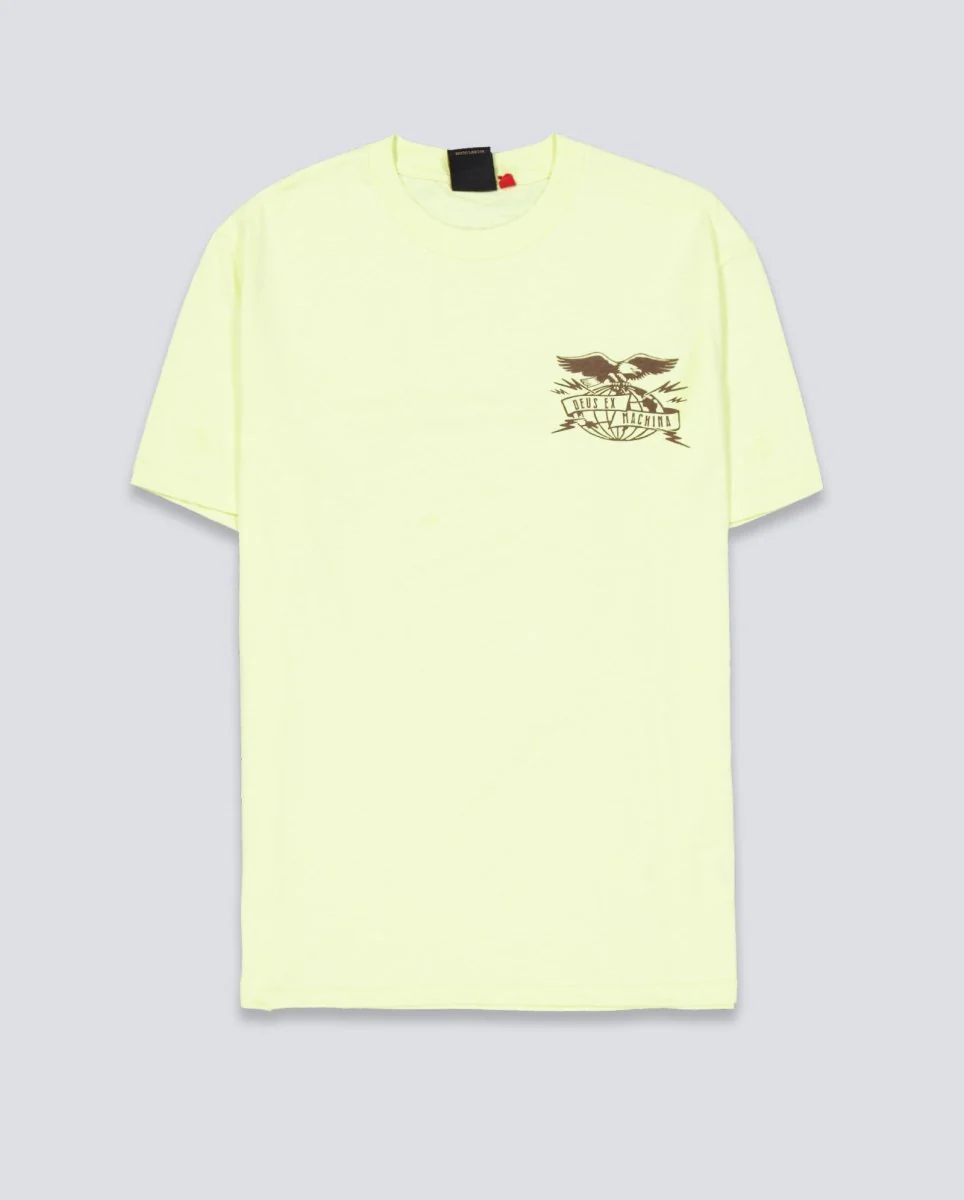 Camiseta Deus Claw-Some Whizz Amarilla Unisex
