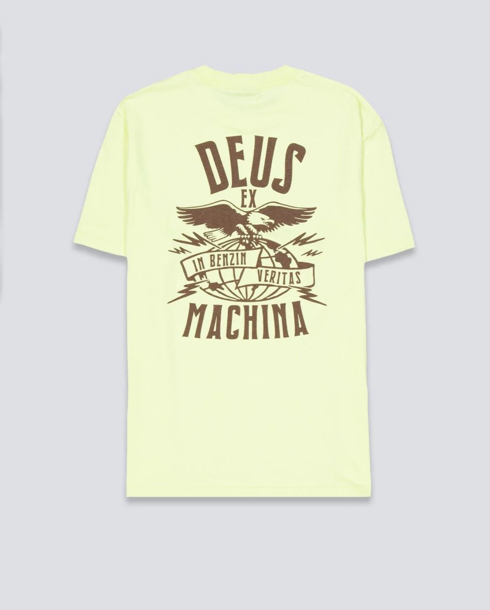 Camiseta Deus Claw-Some Whizz Amarilla Unisex - Image 3