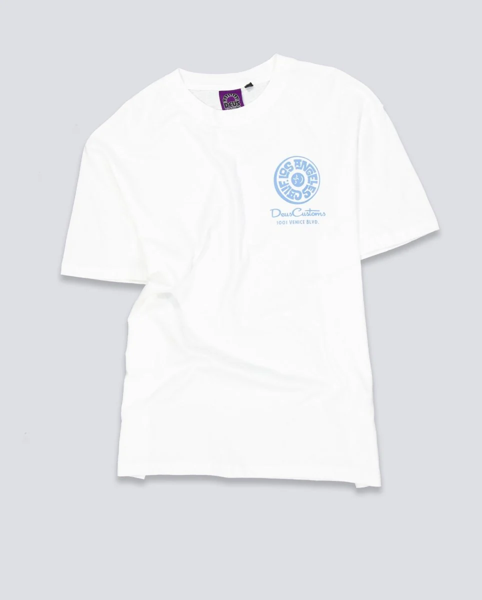 Camiseta Deus Los Angeles Address Beige Unisex - Image 2