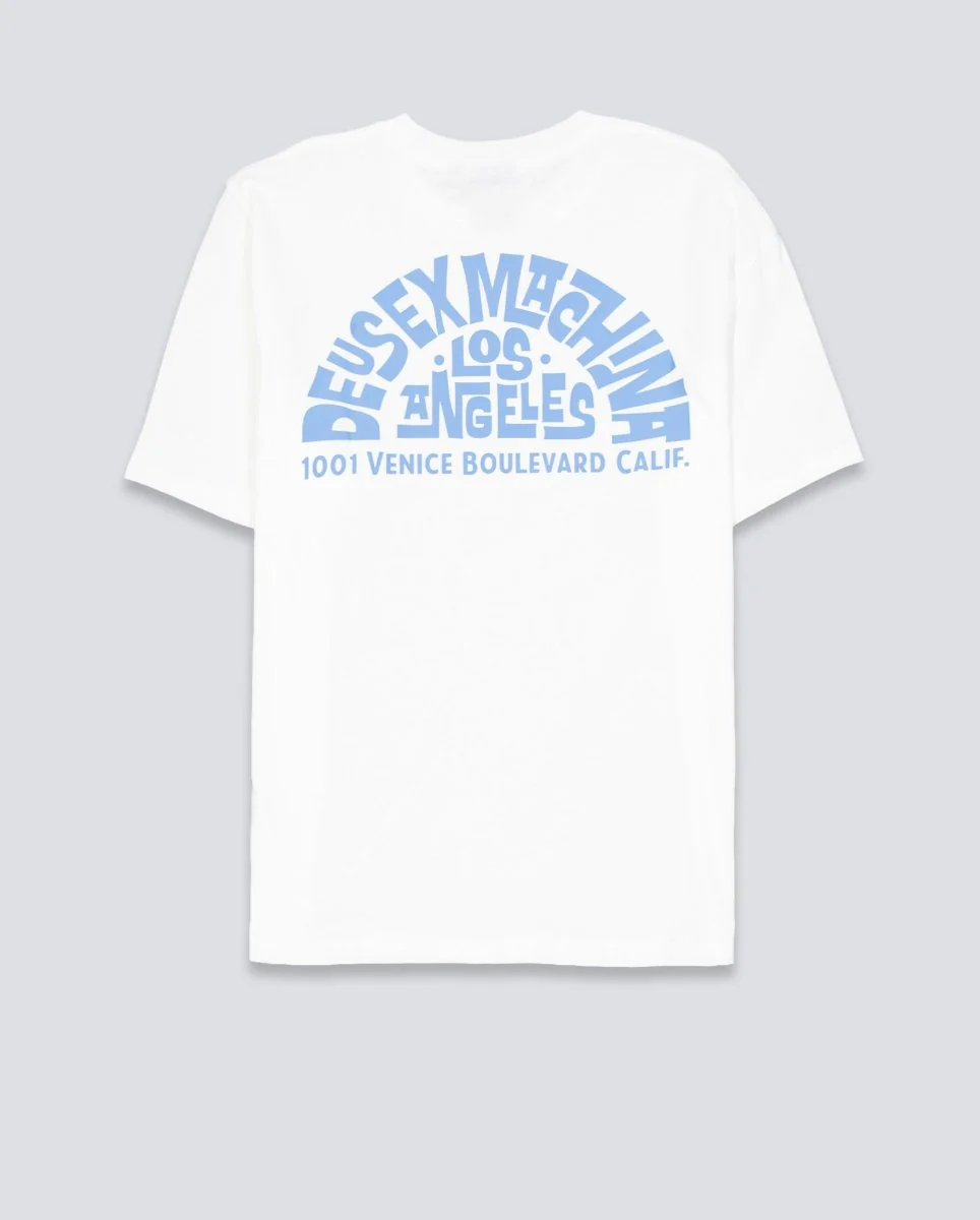 Camiseta Deus Los Angeles Address Beige Unisex - Image 3