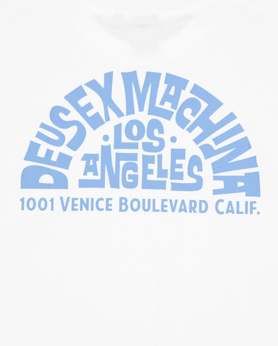 Camiseta Deus Los Angeles Address Beige Unisex - Image 4