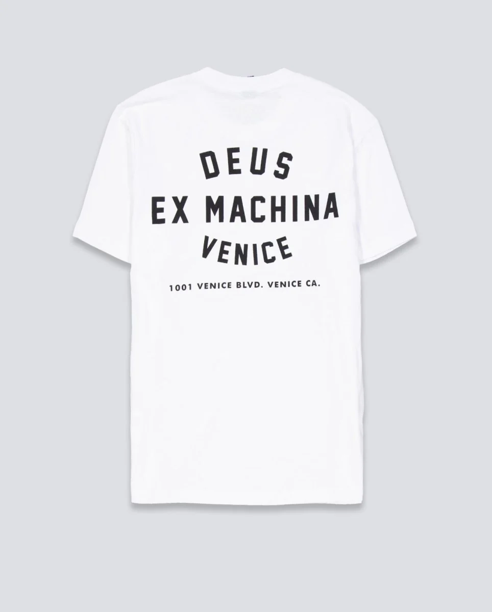 Camiseta Deus Venice Skull Blanca Unisex - Image 3