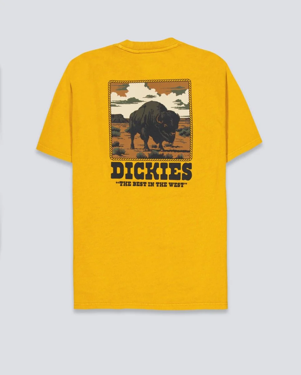 Camiseta Dickies Darrtown Amarillo Unisex - Image 3