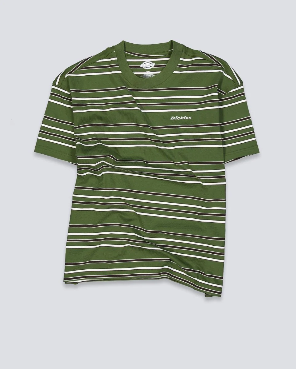 Camiseta Dickies East Liberty Stripe Verde Unisex - Image 2