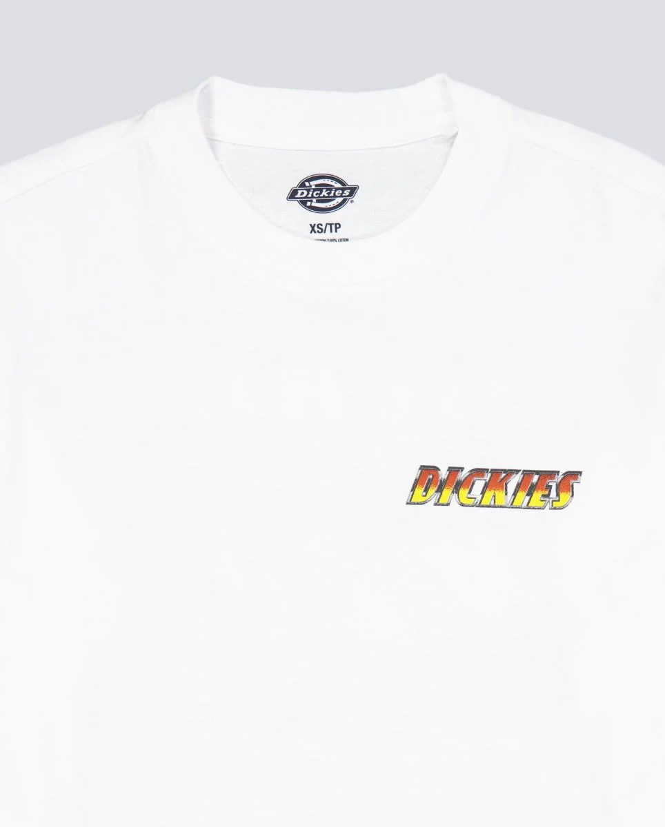 Camiseta Dickies Nashport Pit Crew Blanco Unisex - Image 5