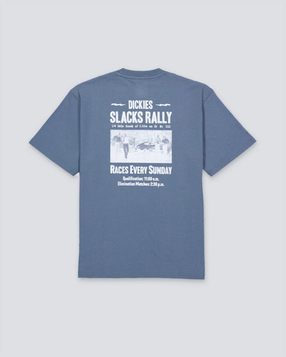 Camiseta Dickies Slacks Rally Azul Hombre - Image 2