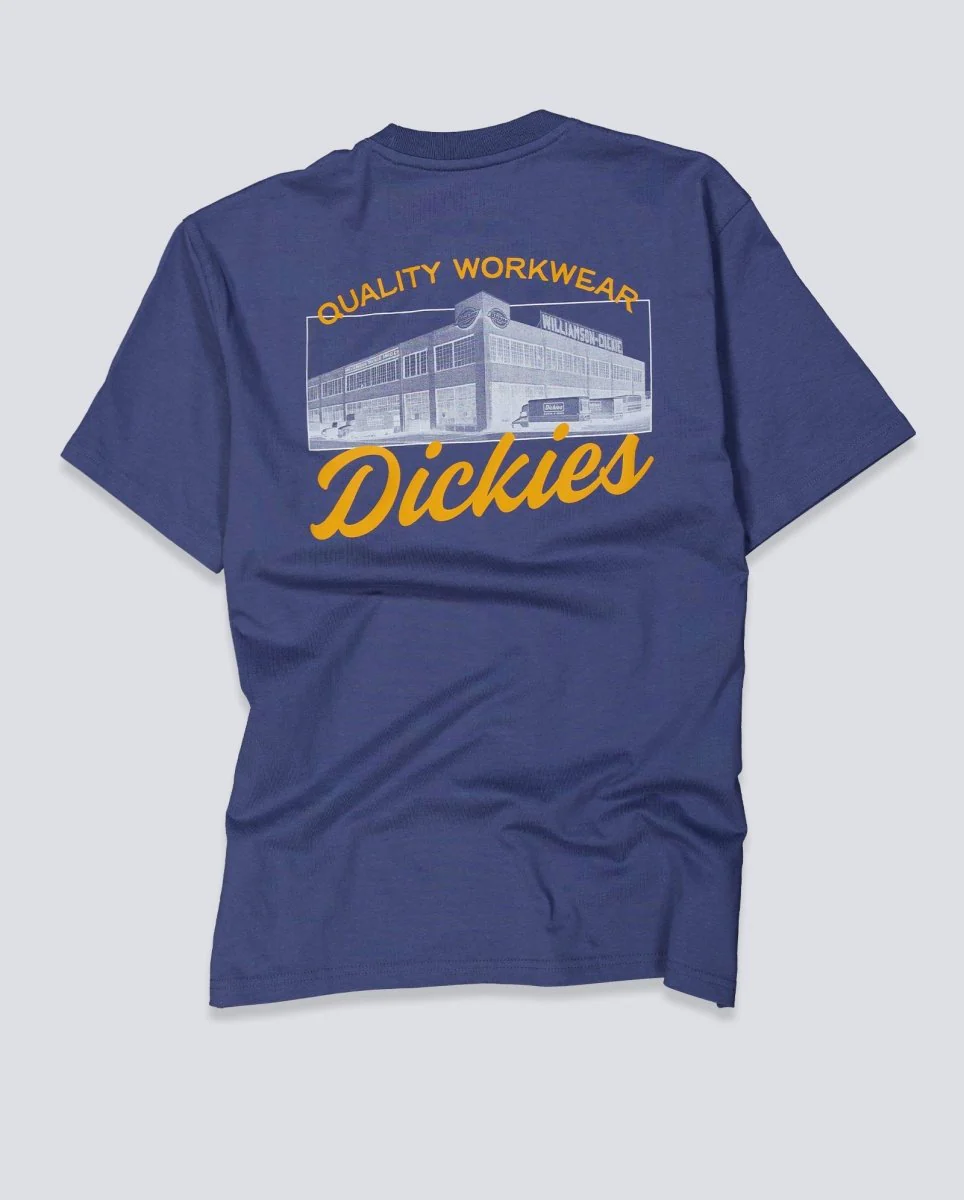 Camiseta Dickies Wellsville Azul Hombre DK0A8886RI21 - Image 2