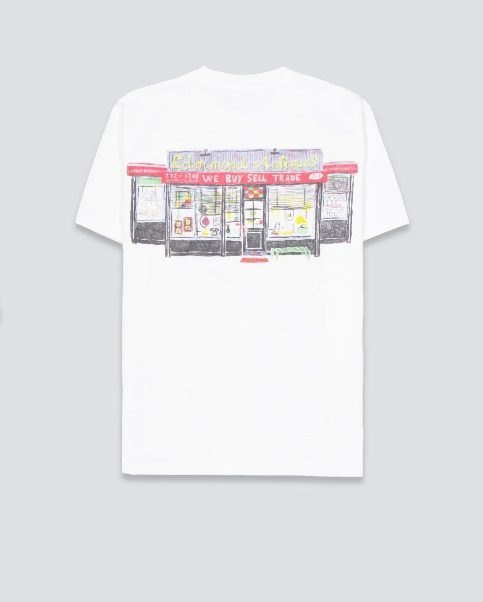 Camiseta Edmmond Studios Antiques Blanco Unisex - Image 3