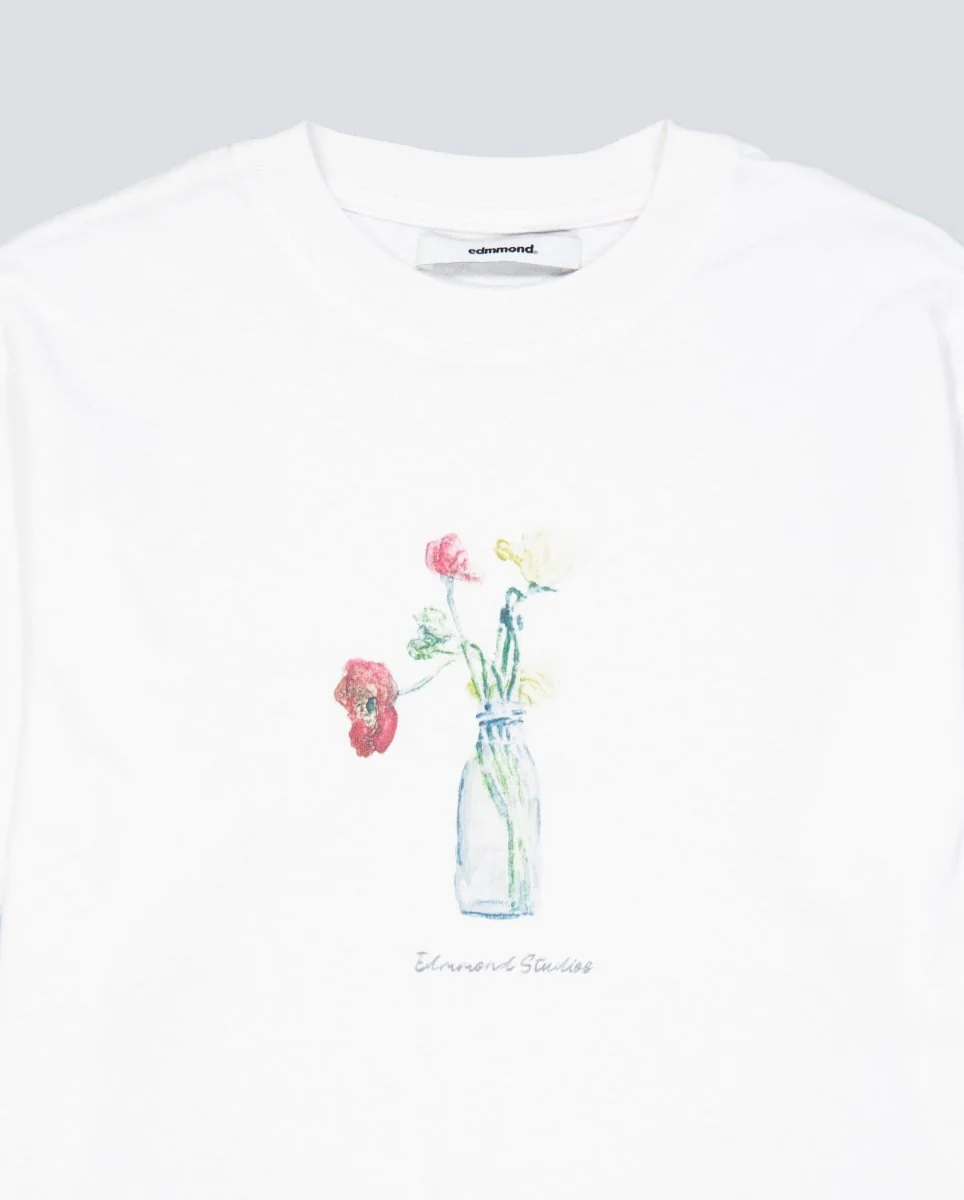 Camiseta Edmmond Studios Blooming Blanco Unisex - Image 5