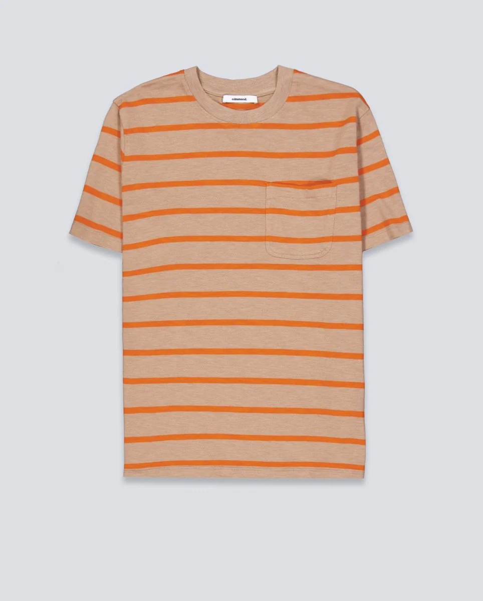 Camiseta Edmmond Studios Flame Stripes Marrón Unisex