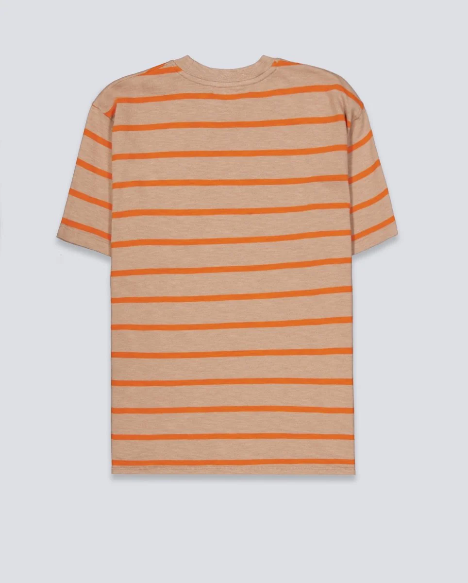 Camiseta Edmmond Studios Flame Stripes Marrón Unisex - Image 4