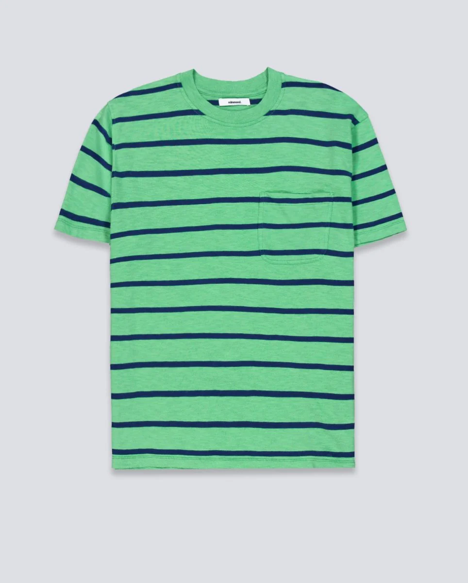 Camiseta Edmmond Studios Flame Stripes Verde Hombre