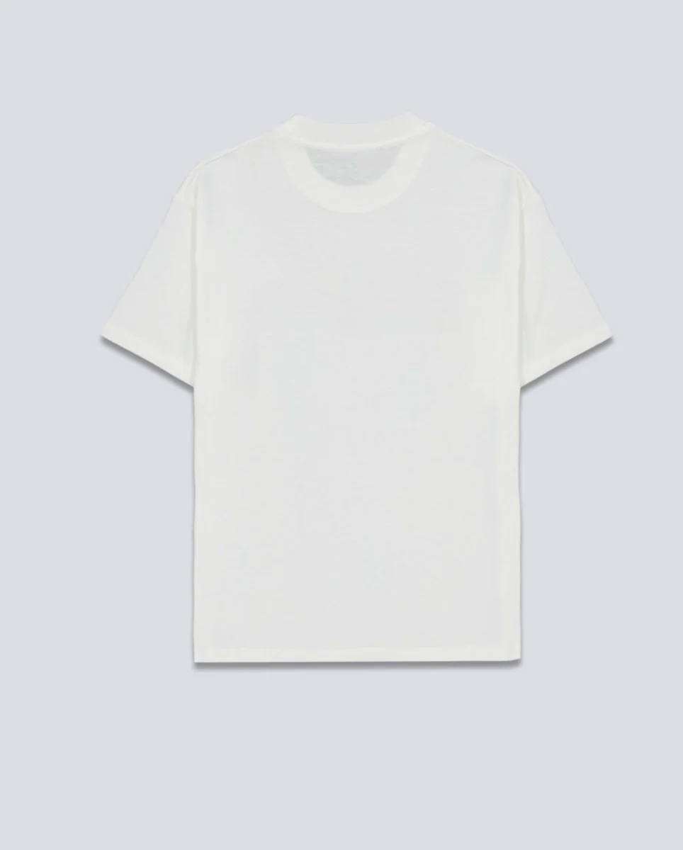 Camiseta Heart Patch Blanca Unisex - Image 4