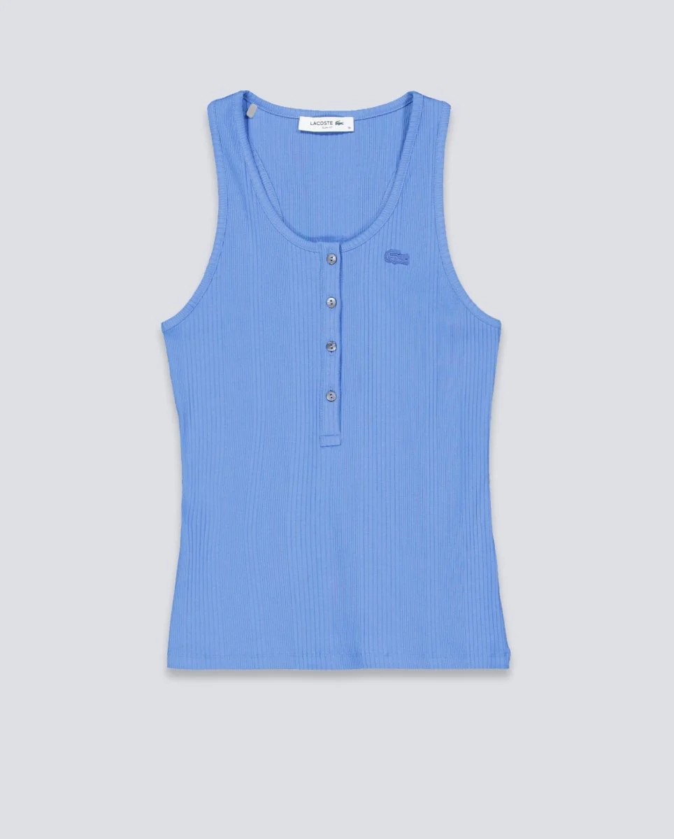 Top De Tirantes Lacoste Azul Mujer