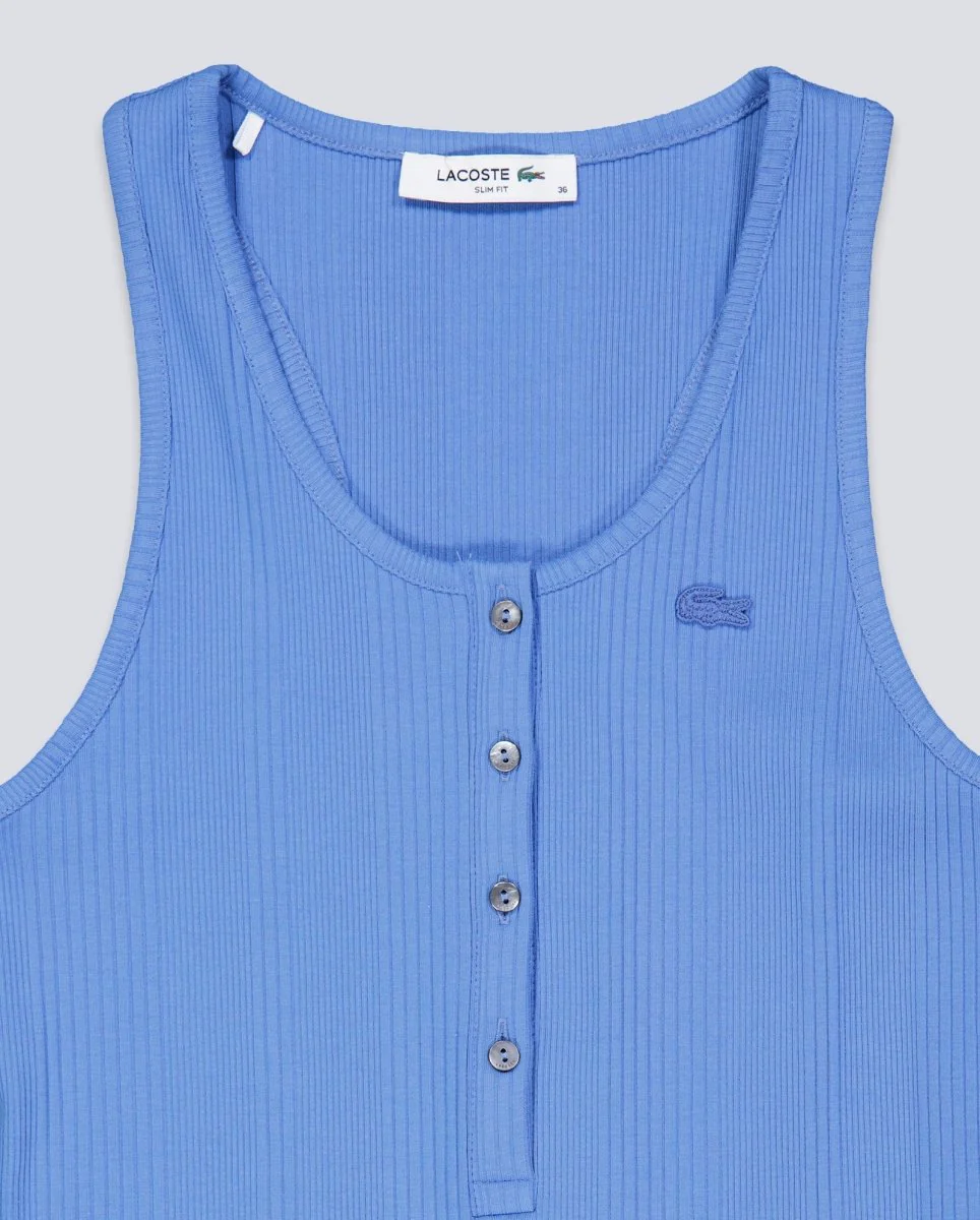 Top De Tirantes Lacoste Azul Mujer - Image 5