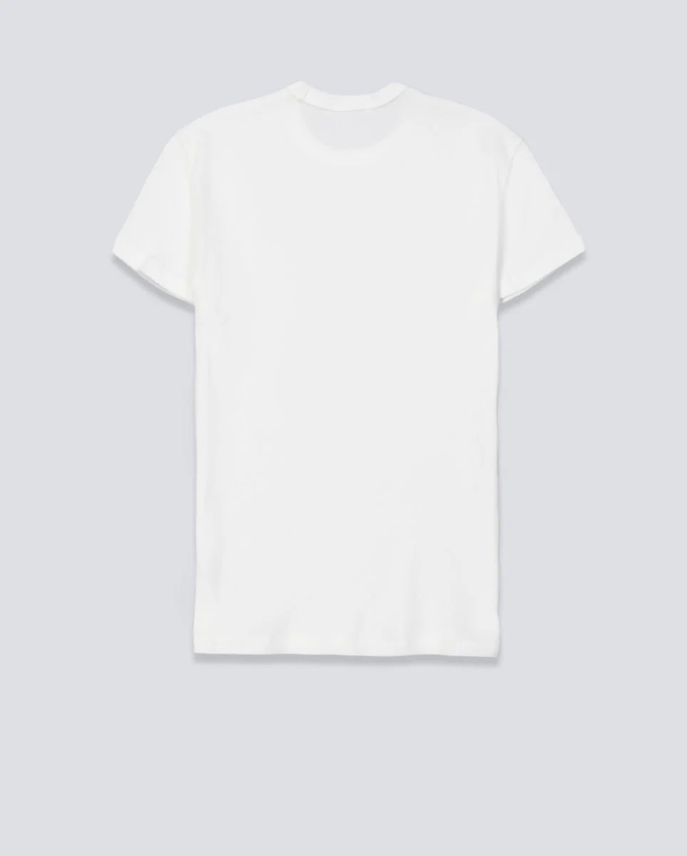 Camiseta Lacoste Blanco Mujer - Image 3