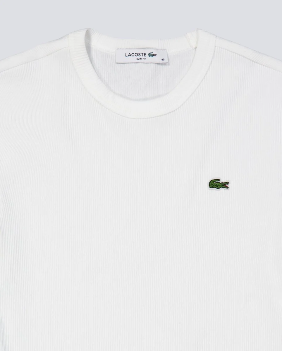 Camiseta Lacoste Blanco Mujer - Image 4