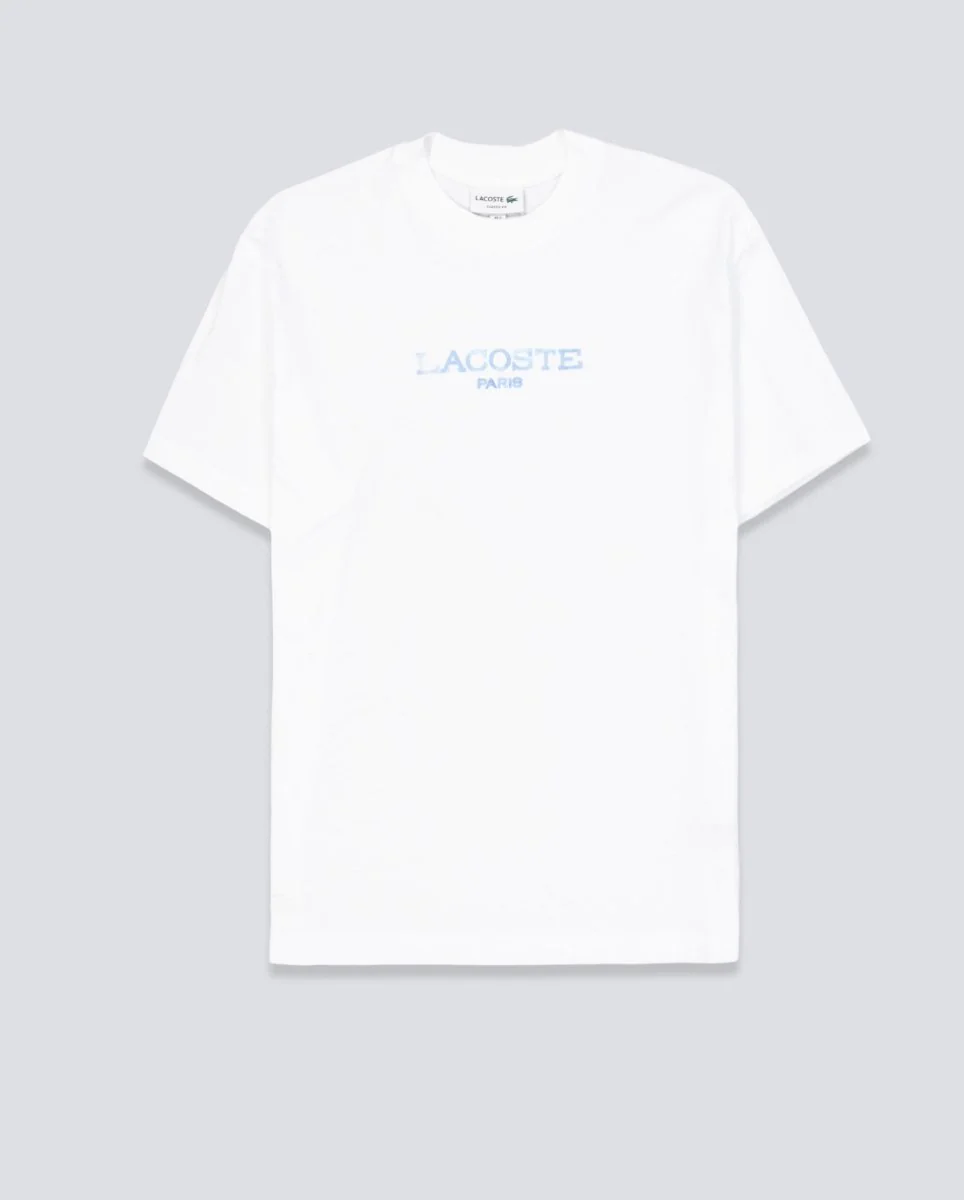 Camiseta Lacoste Paris Blanco Unisex