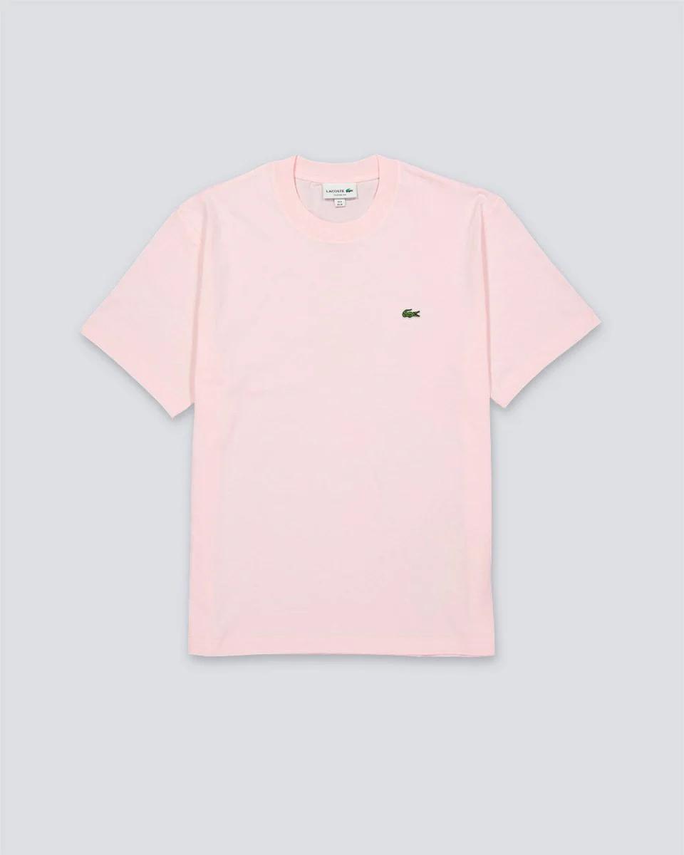 Camiseta Lacoste Classic Fit MidWeight Rosa Hombre