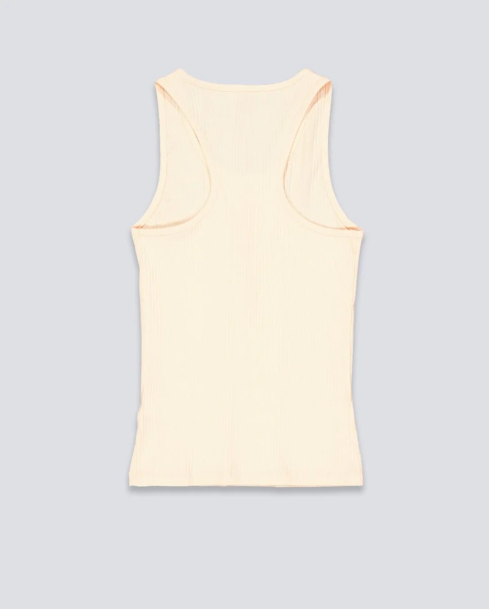 Top De Tirantes Lacoste Beige Mujer - Image 3