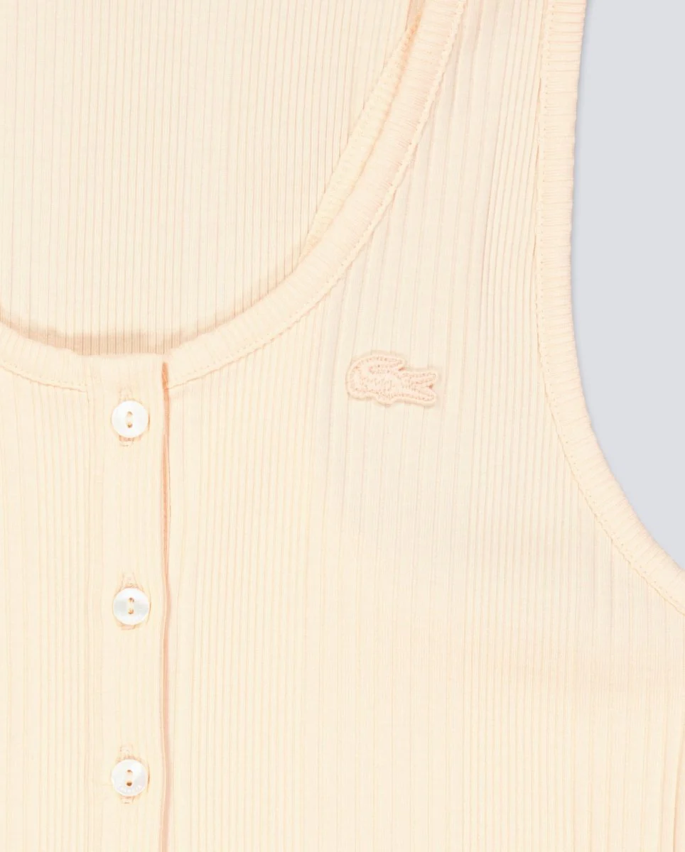 Top De Tirantes Lacoste Beige Mujer - Image 5