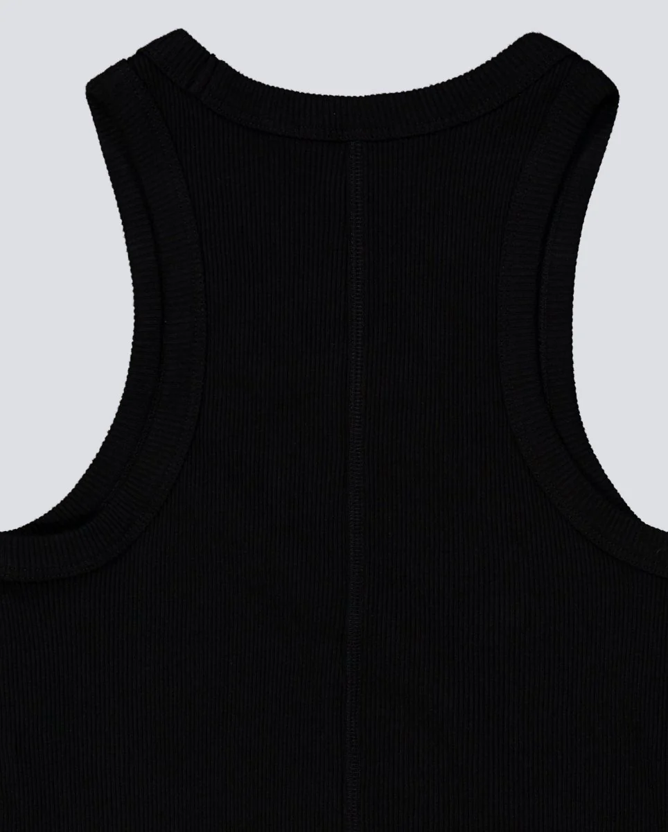 Top De Tirantes Lacoste Negro Mujer - Image 4