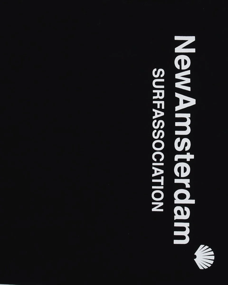 Camiseta New Amsterdam Surf Association Logo Negro Unisex - Image 2