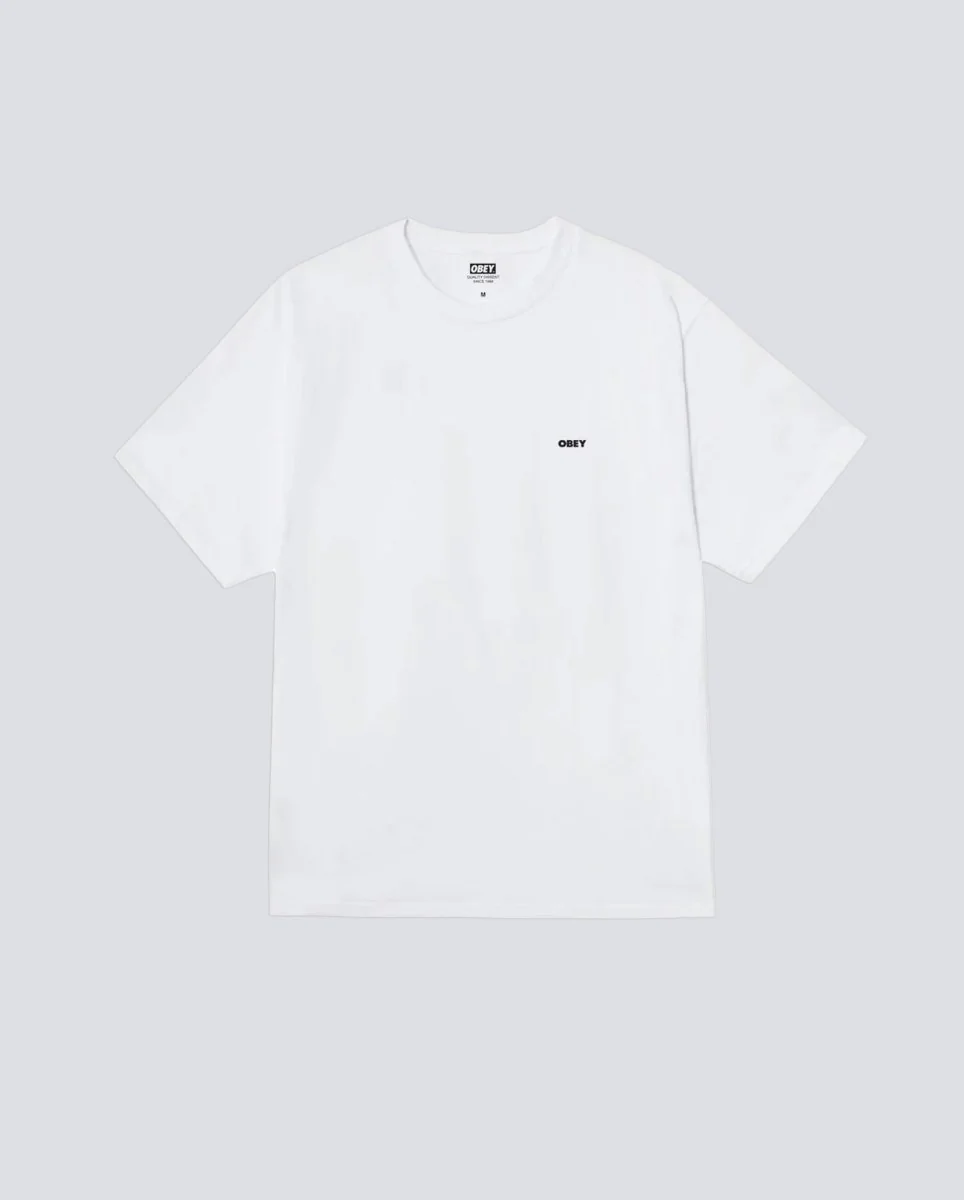 Camiseta Obey Art Studio Flowers Blanco Hombre