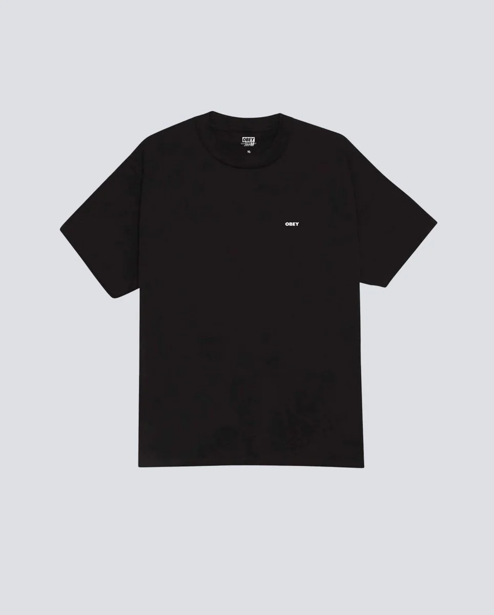 Camiseta Obey Art Studio Flowers Negro Hombre
