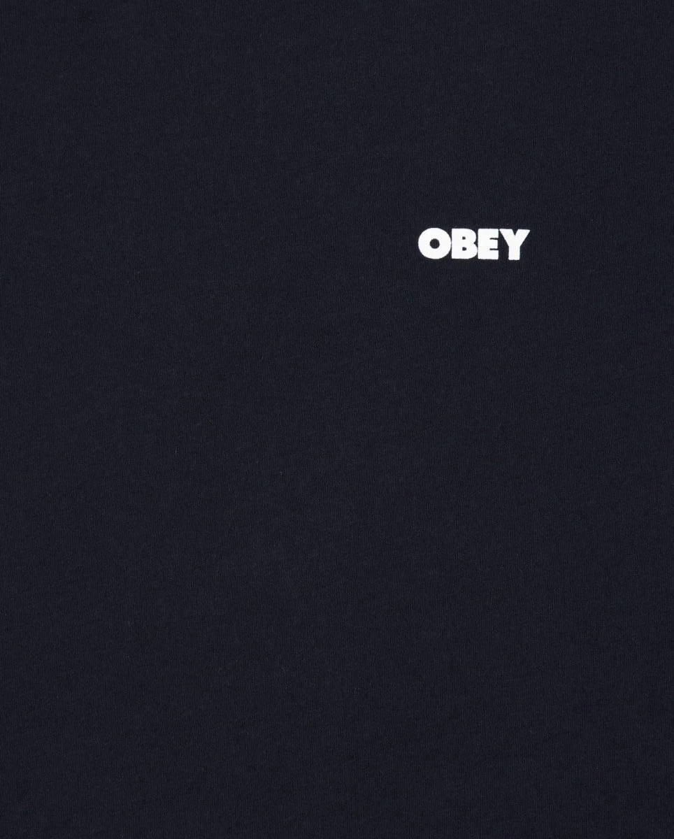 Camiseta Obey Art Studio Flowers Negro Mujer - Image 3