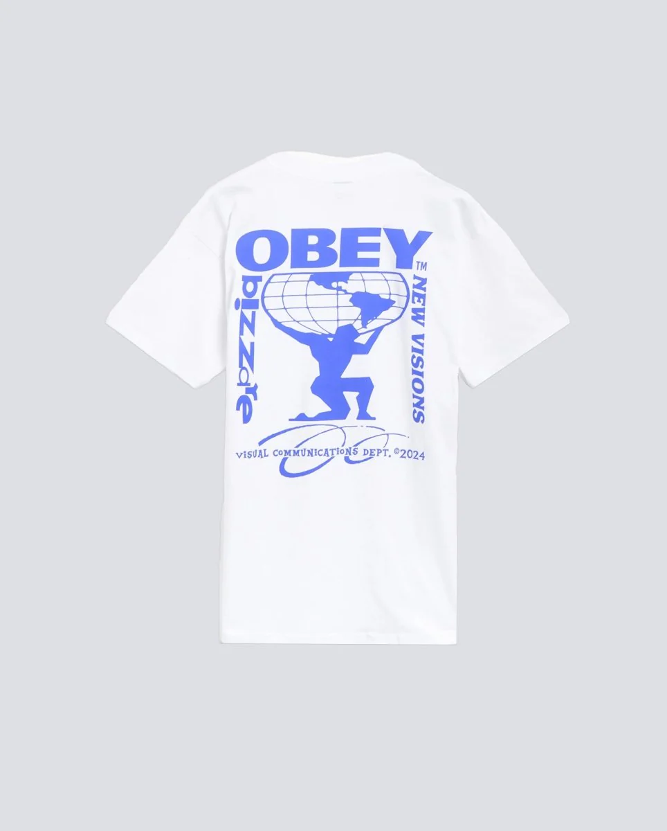 Camiseta Obey Bizzare New Visions Blanco Hombre - Image 2