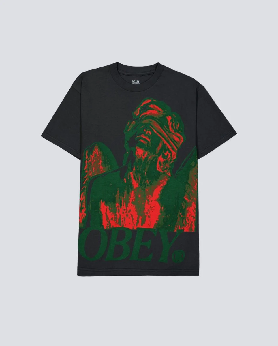 Camiseta Obey Blindfold Negro Hombre
