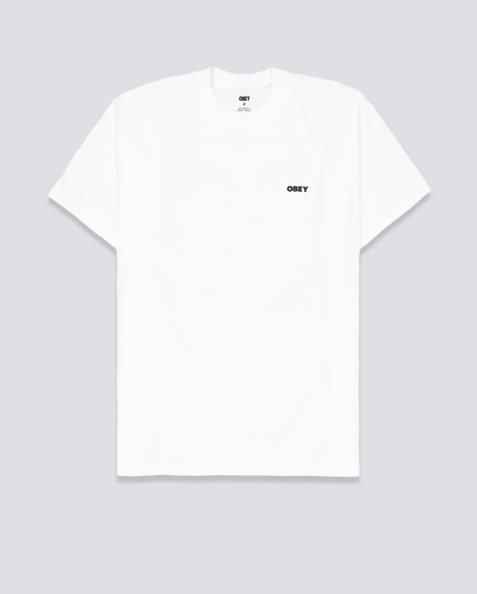 Camiseta Obey Bold Icon Face Pigment Blanco Hombre
