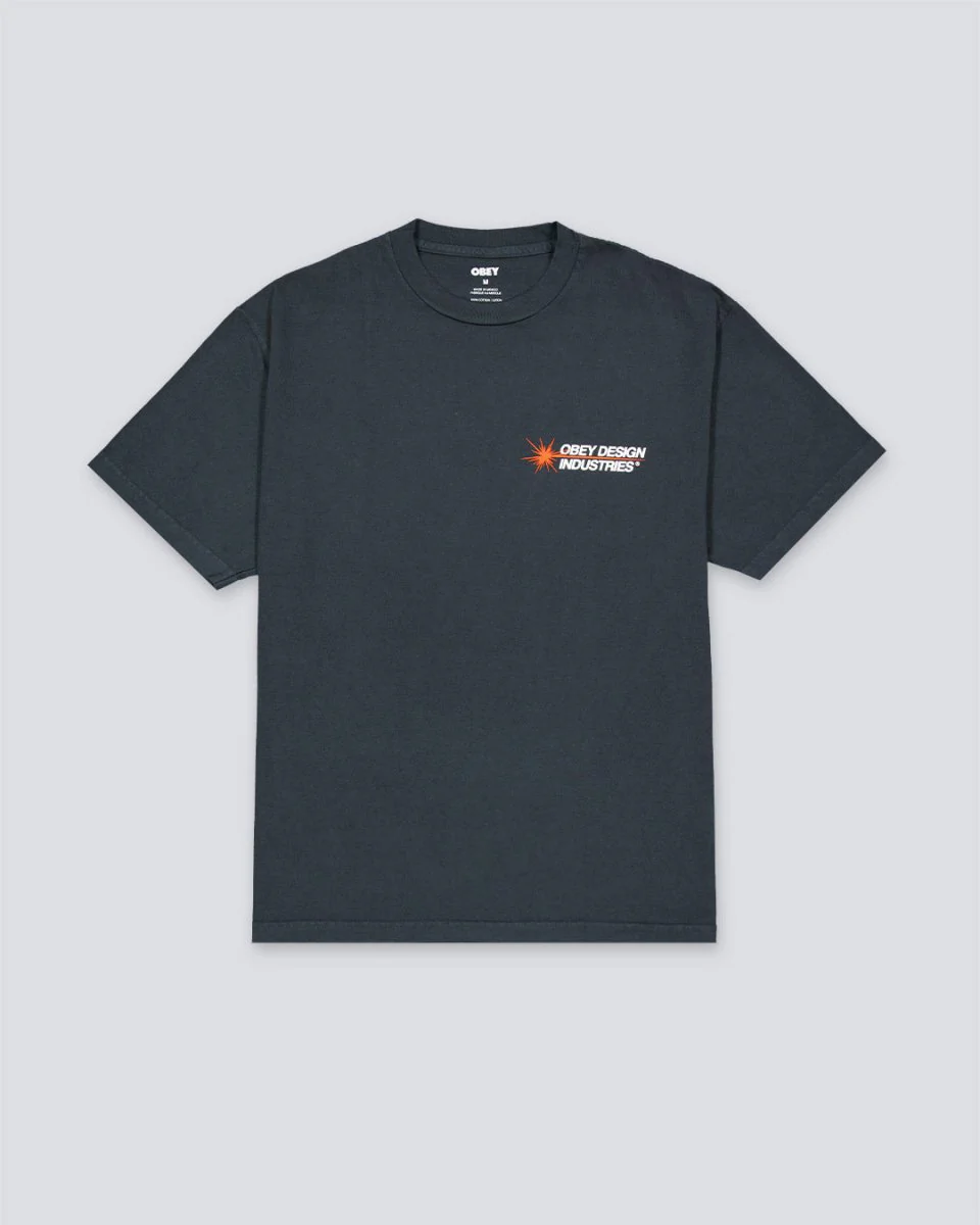 Camiseta Obey Design Industries Negro Hombre