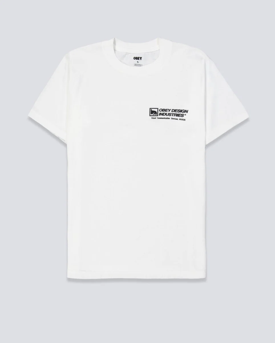 Camiseta Obey Devices Pigment Blanco Hombre