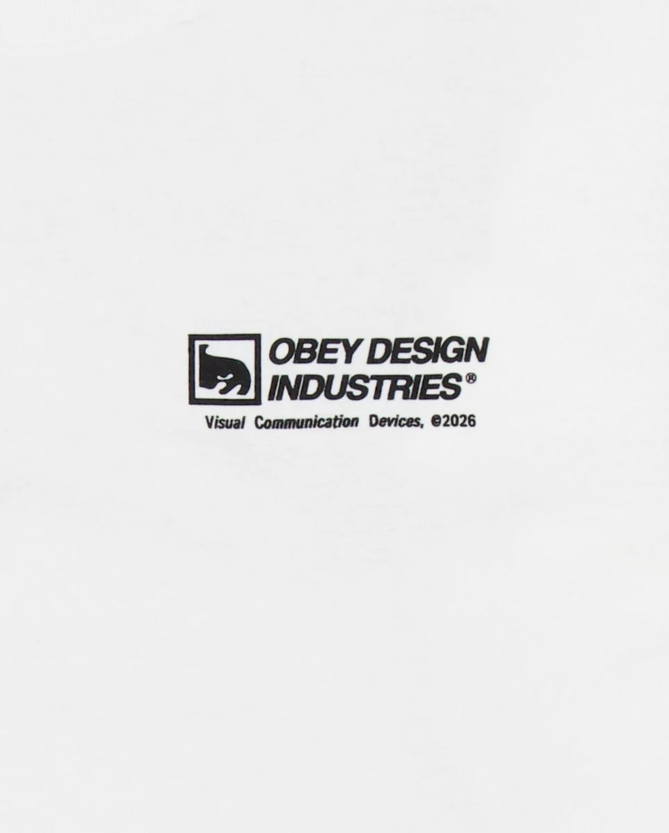 Camiseta Obey Devices Pigment Blanco Hombre - Image 6