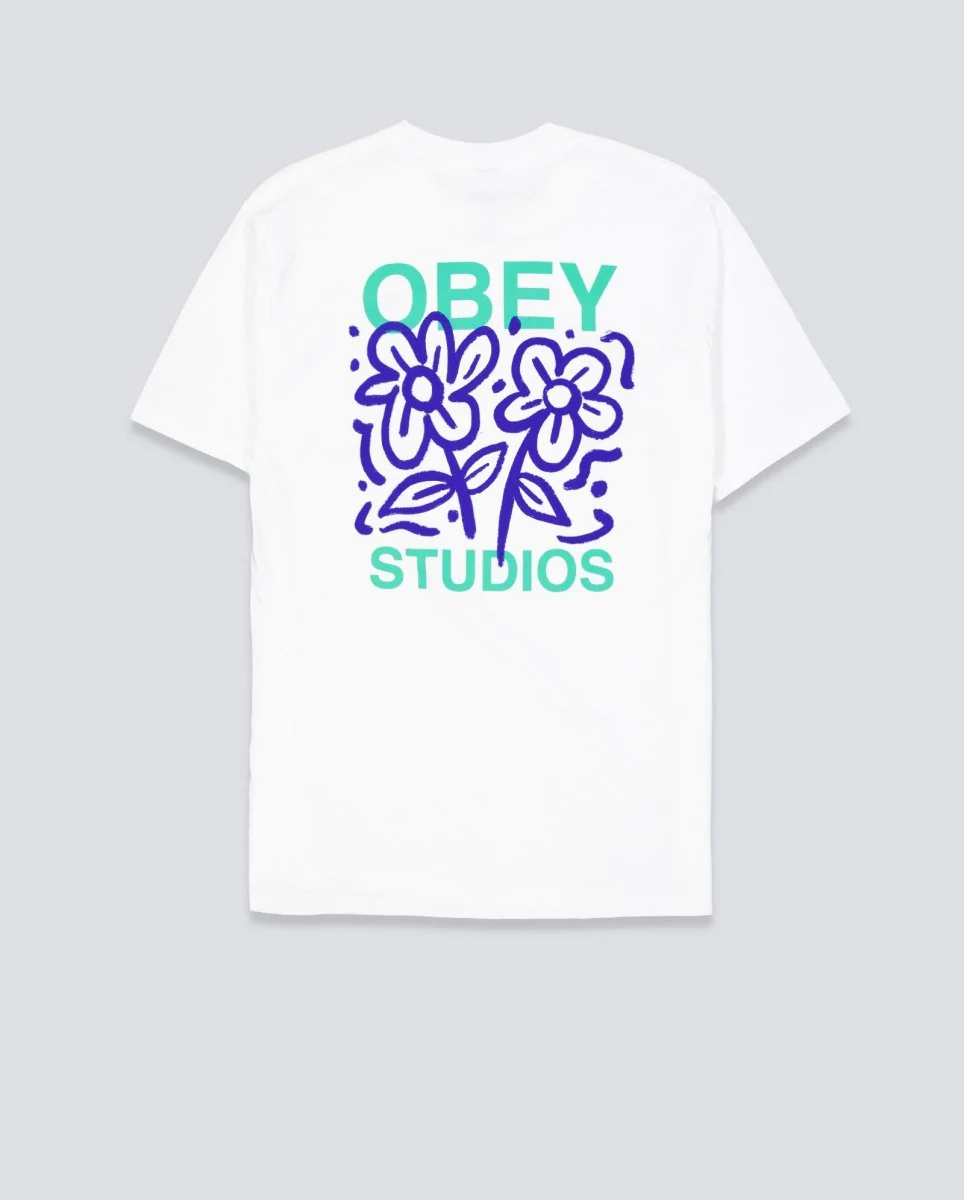 Camiseta Obey Grown With Love Blanco Unisex - Image 5