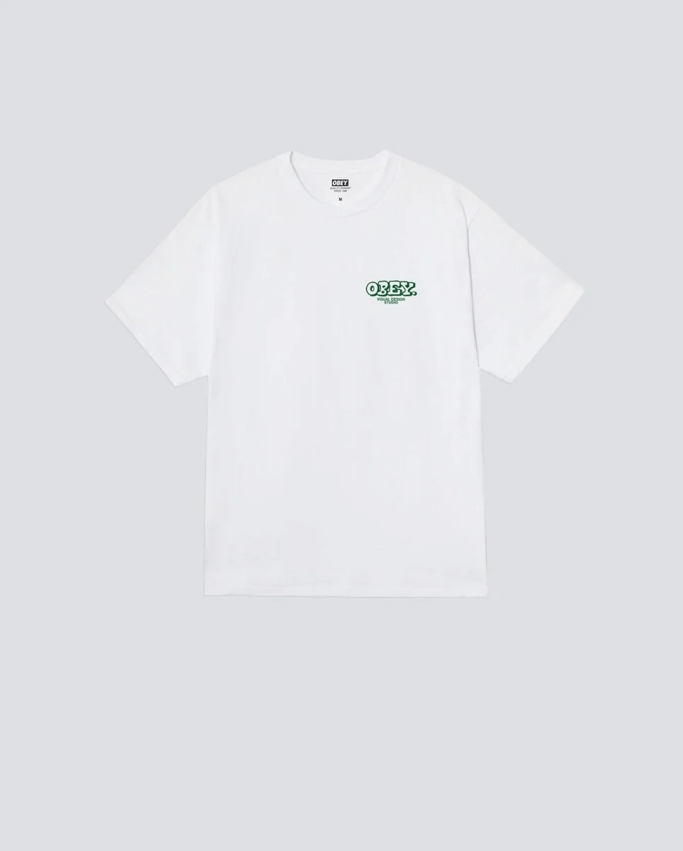 Camiseta Obey Knowledge And Growth Blanco Hombre