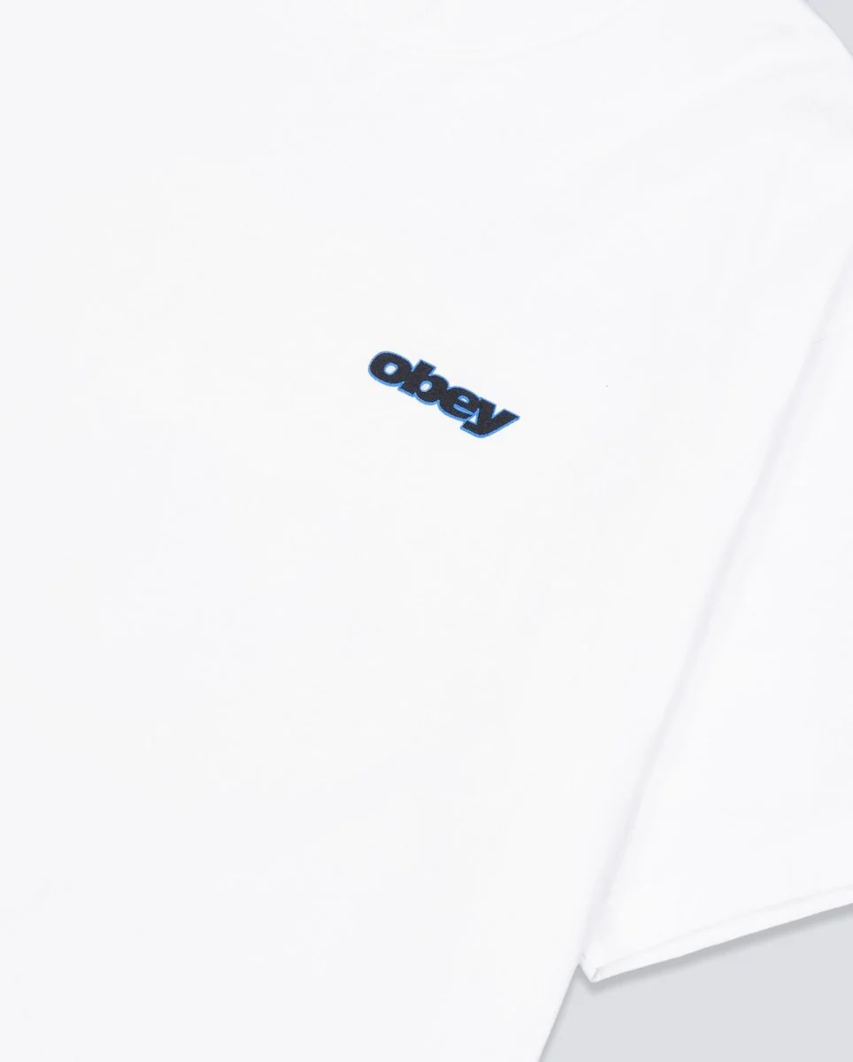 Camiseta Obey Lips Blanco Hombre - Image 5
