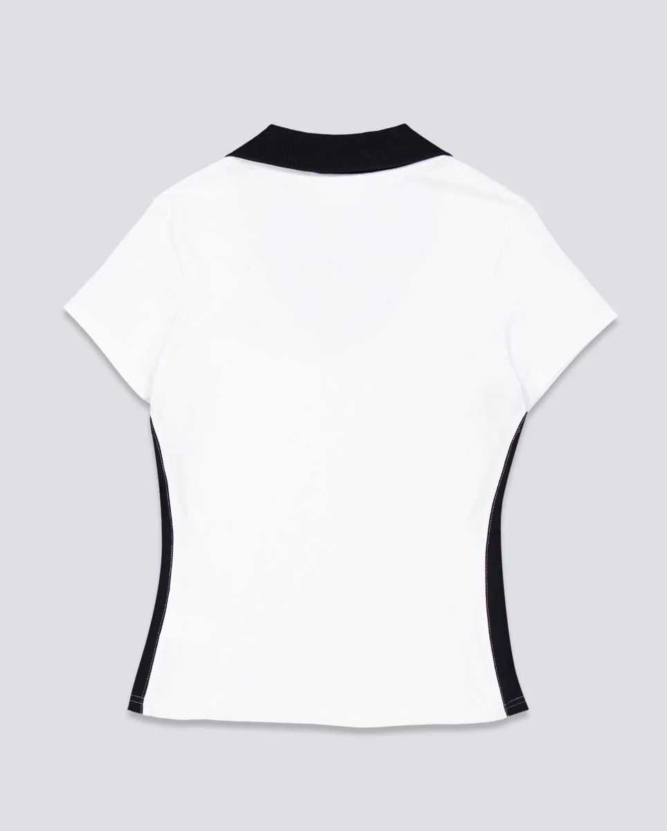 Camiseta Obey Meredith Collared Blanco Mujer - Image 3