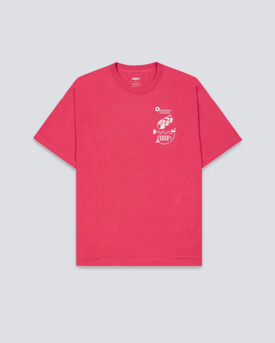 Camiseta Obey Obey Outside Looking In Pigment Rosa Unisex