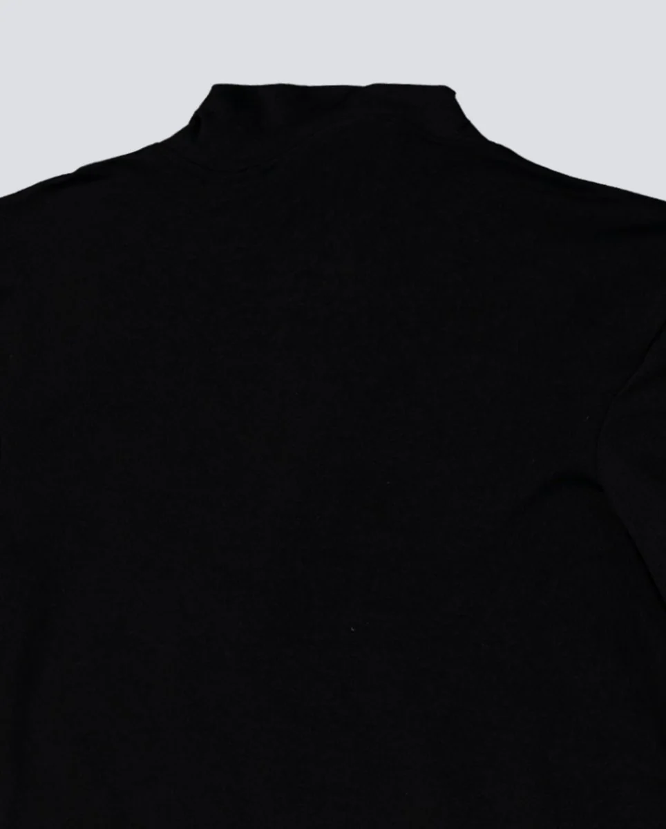 Camiseta Obey Relay Mock Neck Negro Mujer - Image 5