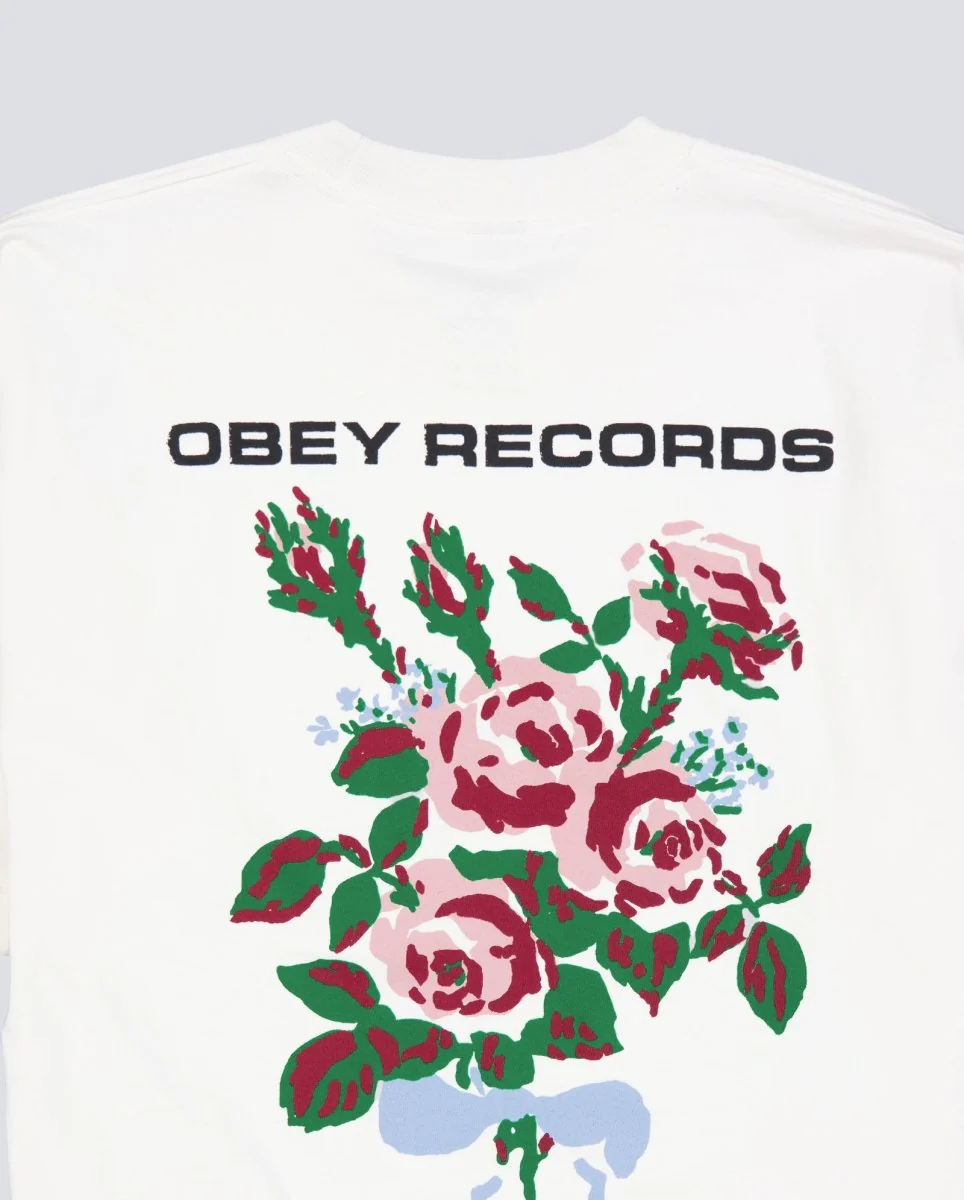 Camiseta Obey To New Friends And Old Blanco Unisex - Image 6