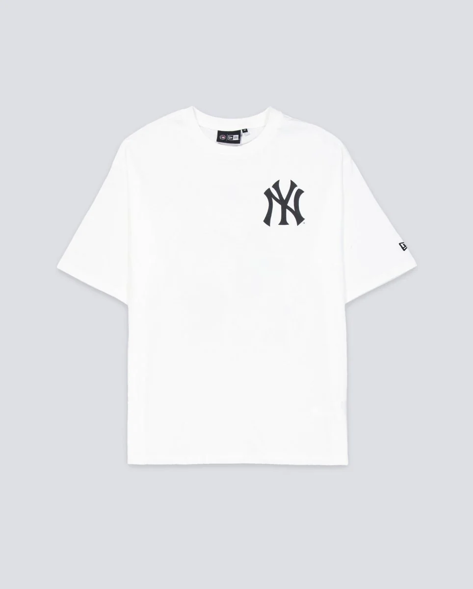 Camiseta Oversized New Era MLB New York Yankees  Beige Unisex