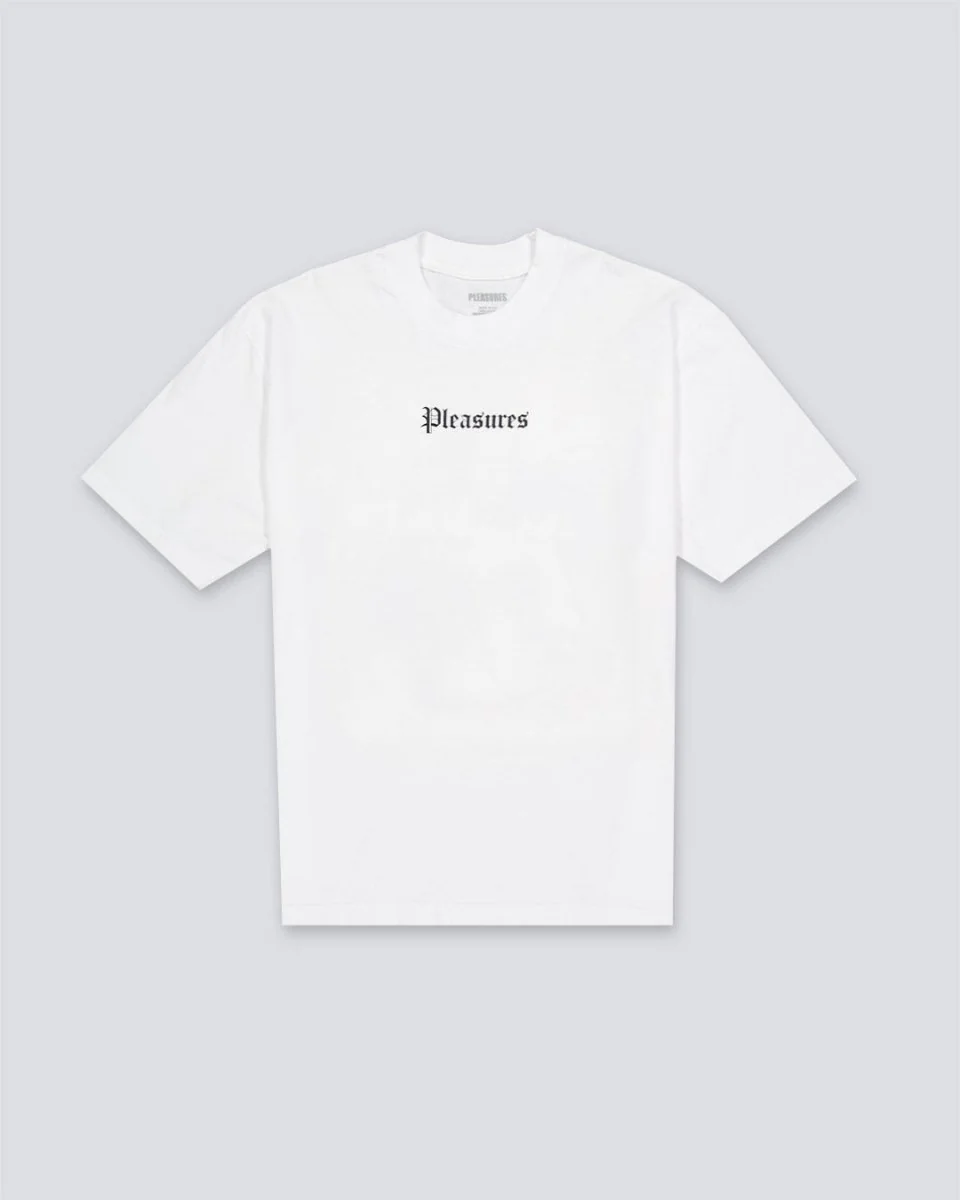 Camiseta Pleasures Burn Again Blanco Hombre