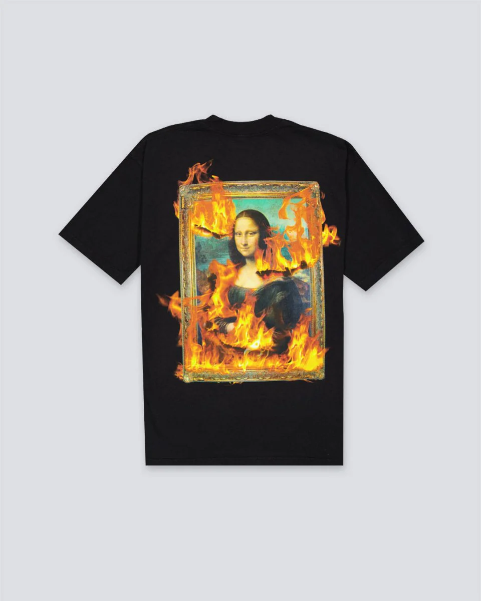 Camiseta Pleasures Burn Again Negro Hombre - Image 2