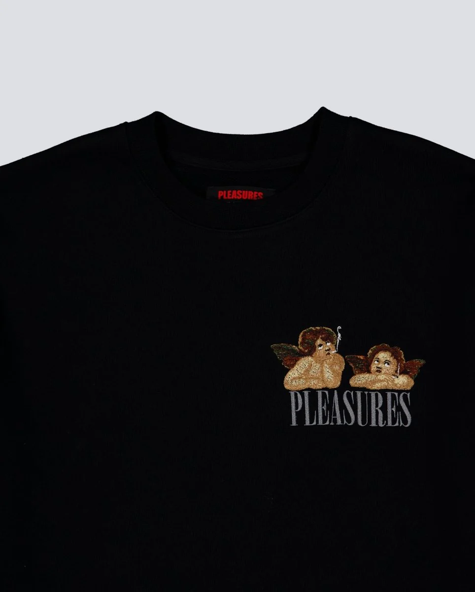Camiseta Pleasures Dynamic Short Sleeve Crewneck Negro Unisex - Image 4