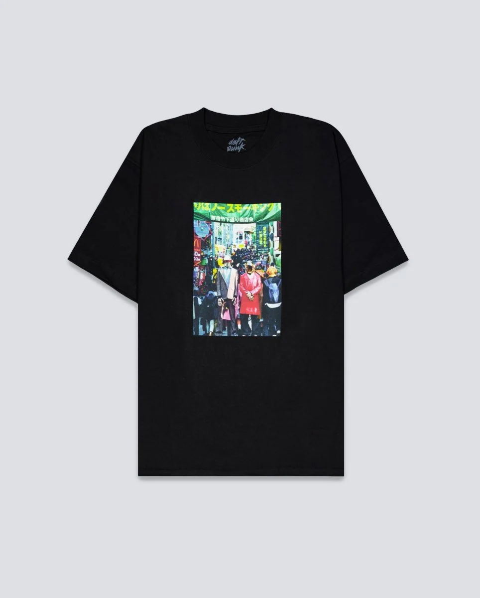 Camiseta Pleasures Harajuku Negro Hombre